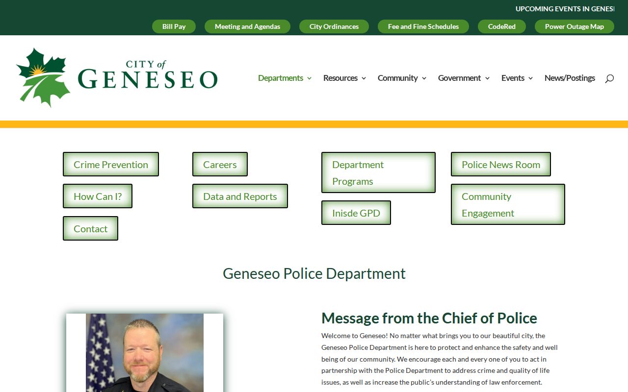 Geneseo Police Henry County newsroom and arrest records links